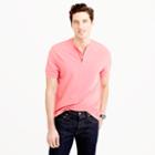J.Crew Short-sleeve piqu&eacute; henley