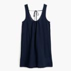 J.Crew Tie-back crinkle cotton tank dress
