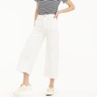 J.Crew Point Sur wide-leg crop jean in white