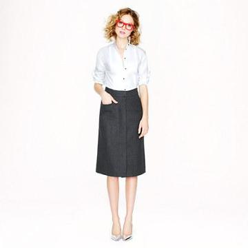J.Crew wool pocket skirt