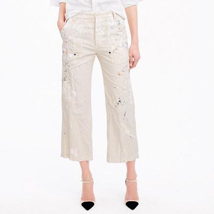 J.Crew Limited-edition cropped pant in paint splatter