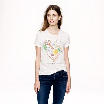 J.Crew J.Crew for Teach For America linen tee