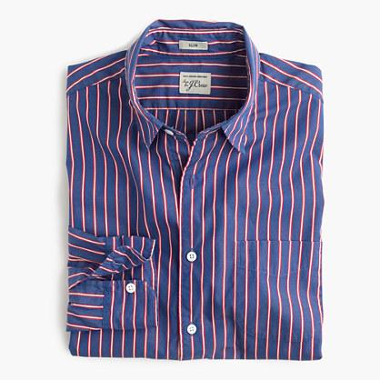 J.Crew Slim Secret Wash shirt in classic blue stripe