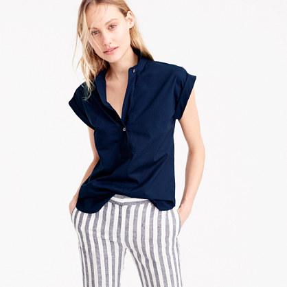 J.Crew Short-sleeve popover