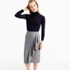 J.Crew Collection skirt in Italian wool flannel