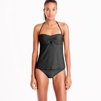 J.Crew Twist-front swing tankini top