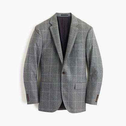 J.Crew Crosby suit jacket in windowpane Italian wool flannel