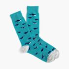 J.Crew Whale print socks