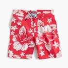 J.Crew Boys' Hawaiian-print board short