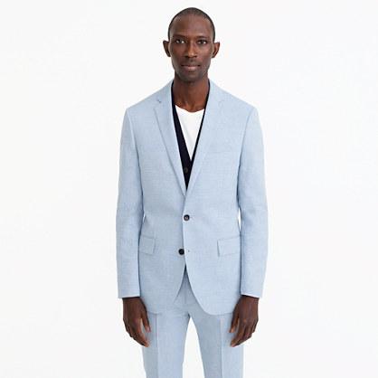 J.Crew Ludlow suit jacket in light blue American wool blend