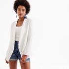 J.Crew Drapey open-front blazer