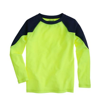 J.Crew Boys' rash guard in neon colorblock
