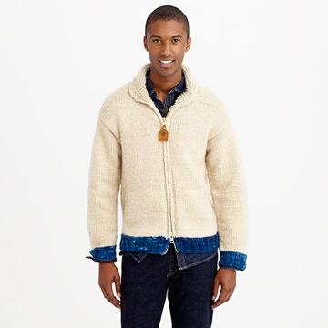 J.Crew Canadian Sweater Company&trade; cashmere full-zip sweater