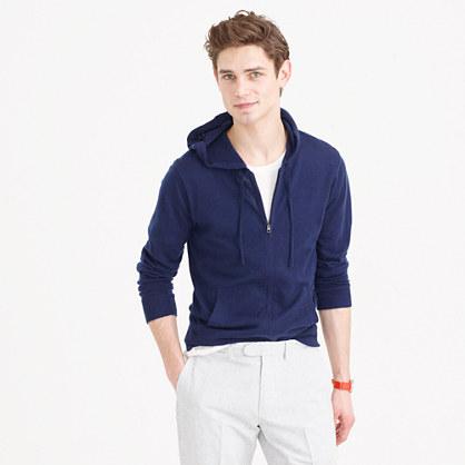 J.Crew Lightweight Italian cashmere full-zip hoodie