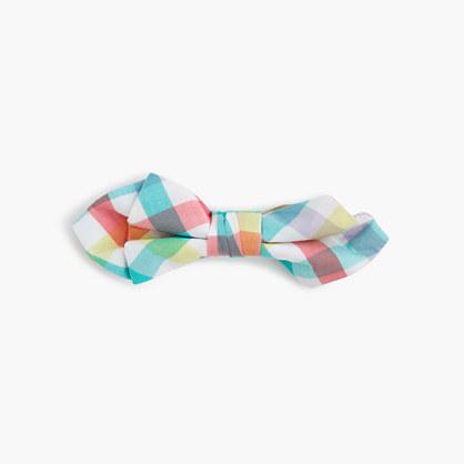 J.Crew Boys' cotton tie in rainbow gingham