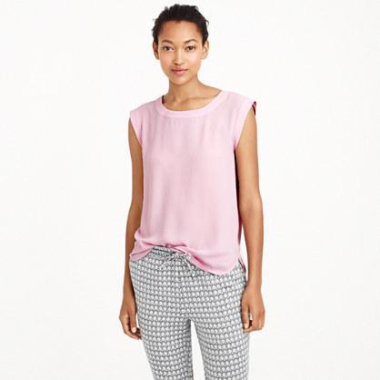 J.Crew Petite sleeveless drapey top