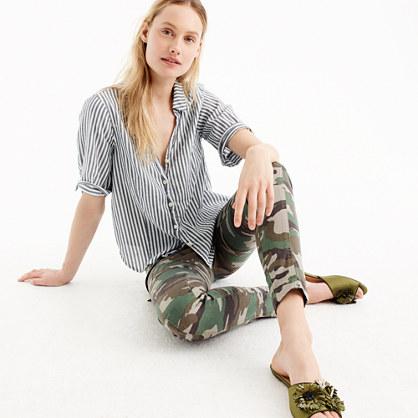 J.Crew Striped short-sleeve button-up shirt