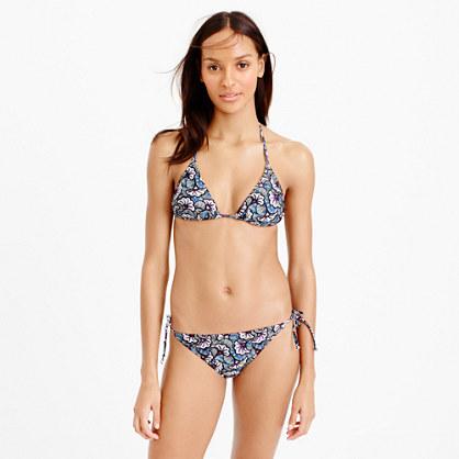 J.Crew String bikini top in tropical sea fan
