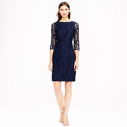 J.Crew Natalia dress in Leavers lace