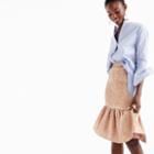 J.Crew Collection rose-gold fluted skirt