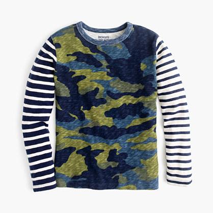 J.Crew Boys' long-sleeve camo mash-up T-shirt