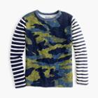 J.Crew Boys' long-sleeve camo mash-up T-shirt