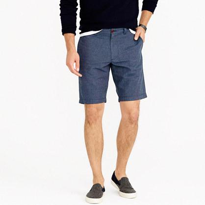 J.Crew 10.5 Stanton short in crosshatched Irish cotton-linen