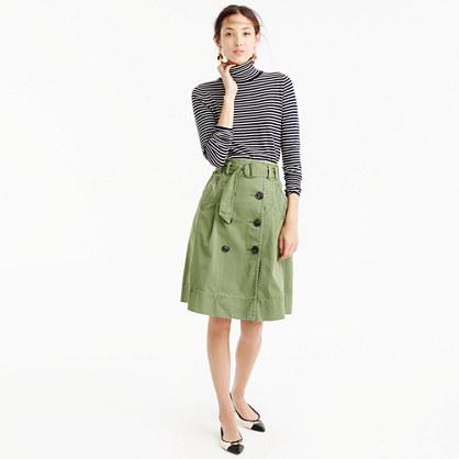 J.Crew Chino trench skirt