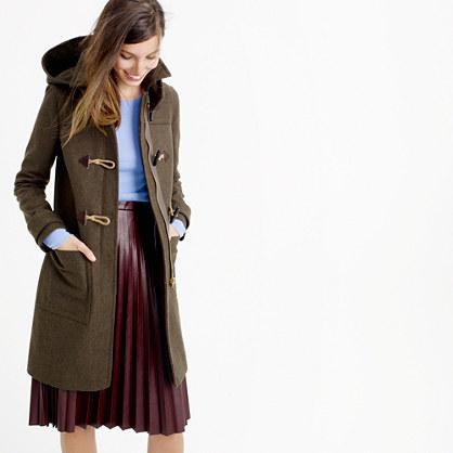 J.Crew Petite wool melton toggle coat