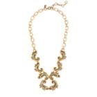 J.Crew Staggered scrollwork necklace
