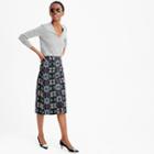 J.Crew A-line midi skirt in mirrored floral