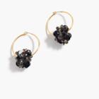 J.Crew Crystal and paillette hoop earrings