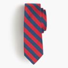 J.Crew English silk repp tie in classic stripe