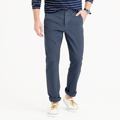 J.Crew Wallace & Barnes garment-dyed selvedge chino pant