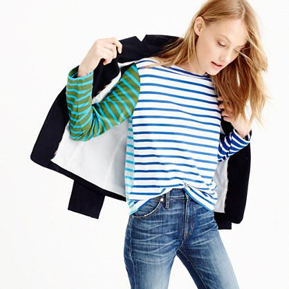 J.Crew Saint James® for J.Crew colorblock stripe T-shirt