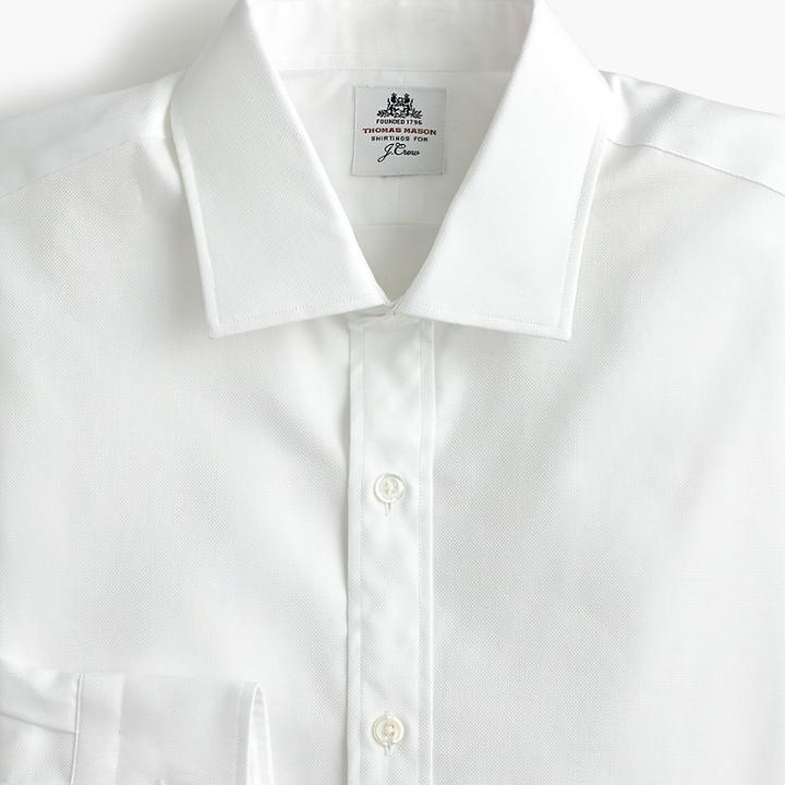 J.Crew Thomas Mason for J.Crew two-ply dress shirt in royal oxford cotton