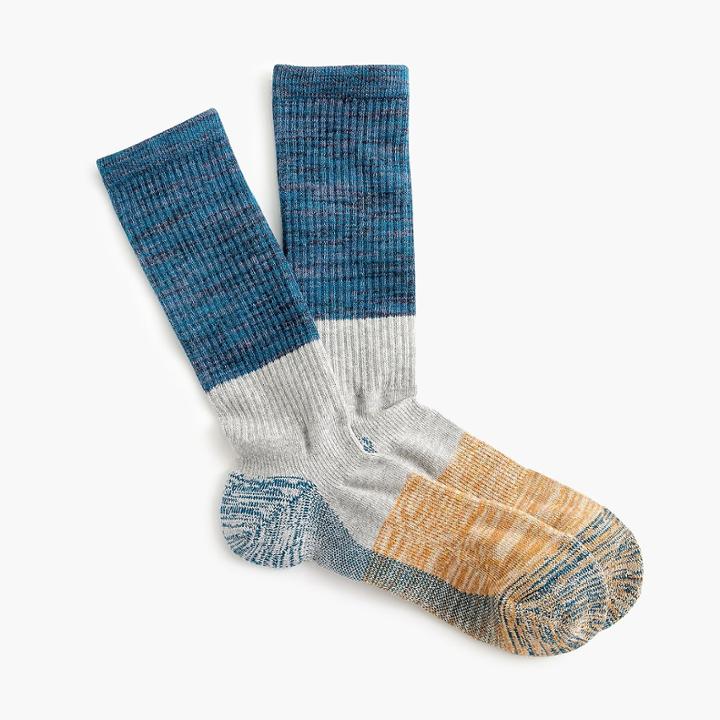 J.Crew Anonymous Ism colorblock crew socks