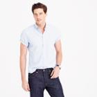 J.Crew Secret Wash short-sleeve shirt in blue
