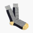 J.Crew Grey striped socks