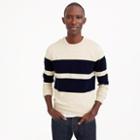 J.Crew Rugged cotton crewneck sweater in bold stripe