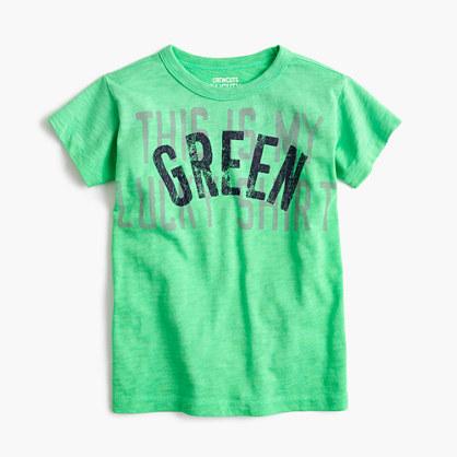 J.Crew Boys' lucky green T-shirt