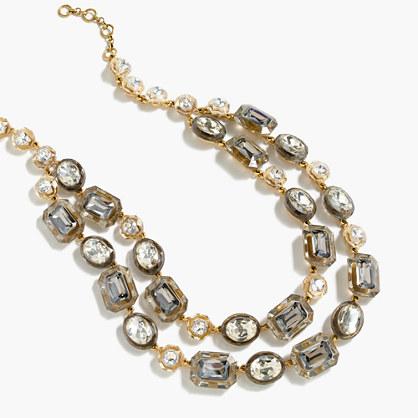 J.Crew Stone double-strand necklace