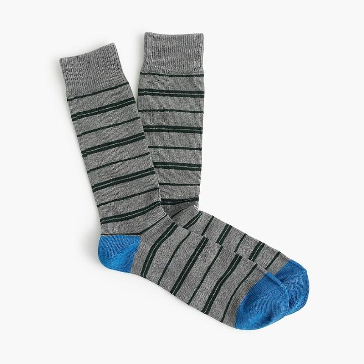 J.Crew Repp striped socks