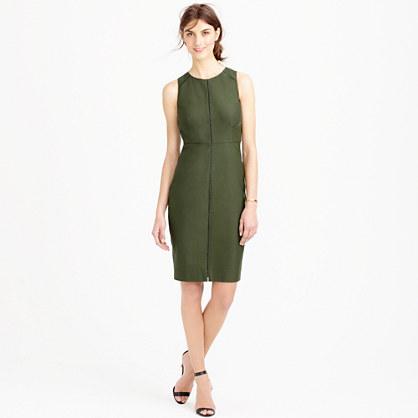 J.Crew Ladder-stitch dress in bi-stretch cotton