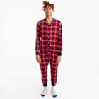J.Crew Union suit in red check