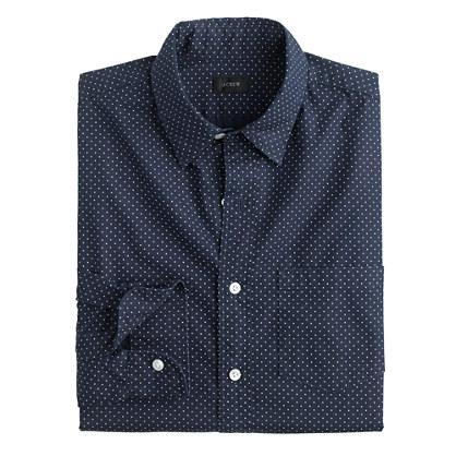 J.Crew Slim Secret Wash shirt in microdot
