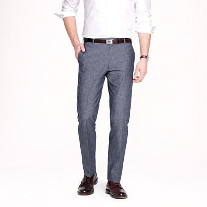 J.Crew Ludlow classic suit pant in Japanese chambray