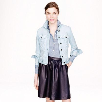 J.Crew Stretch denim jacket in light blue