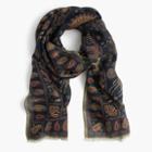 J.Crew Drake's&reg; scarf with embroidered animals