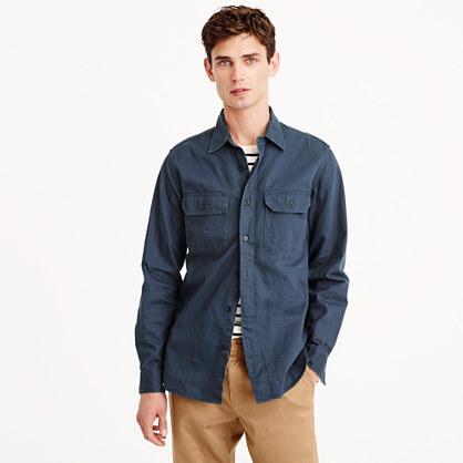 J.Crew Wallace & Barnes heavy twill workshirt